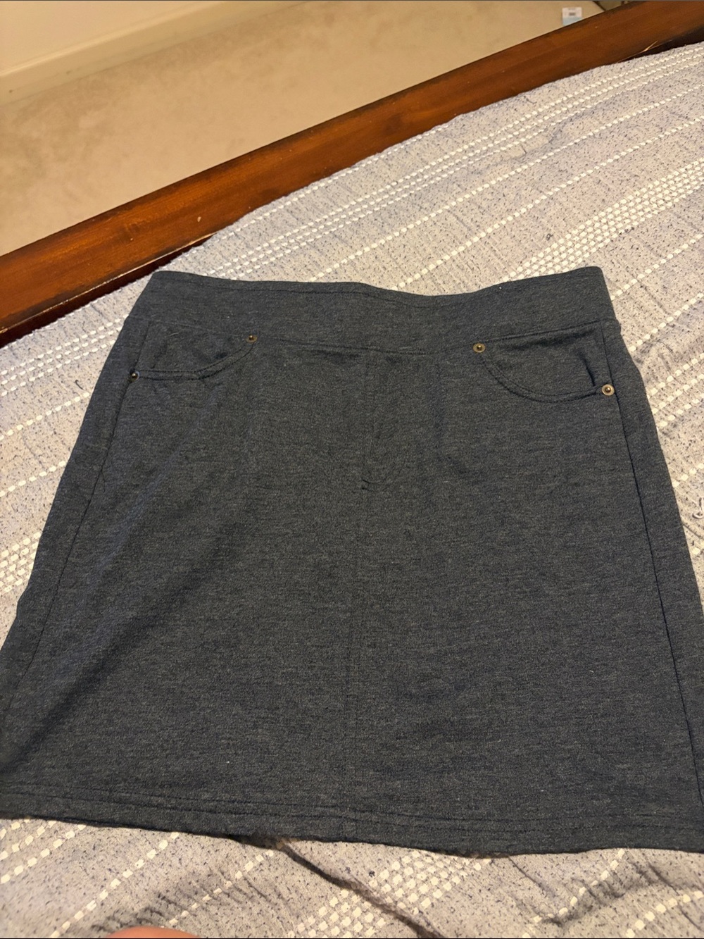 Z supply Knit Pull-On Skirt - Charcoal medium